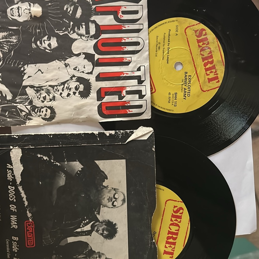 Exploited 45 records set of 2
